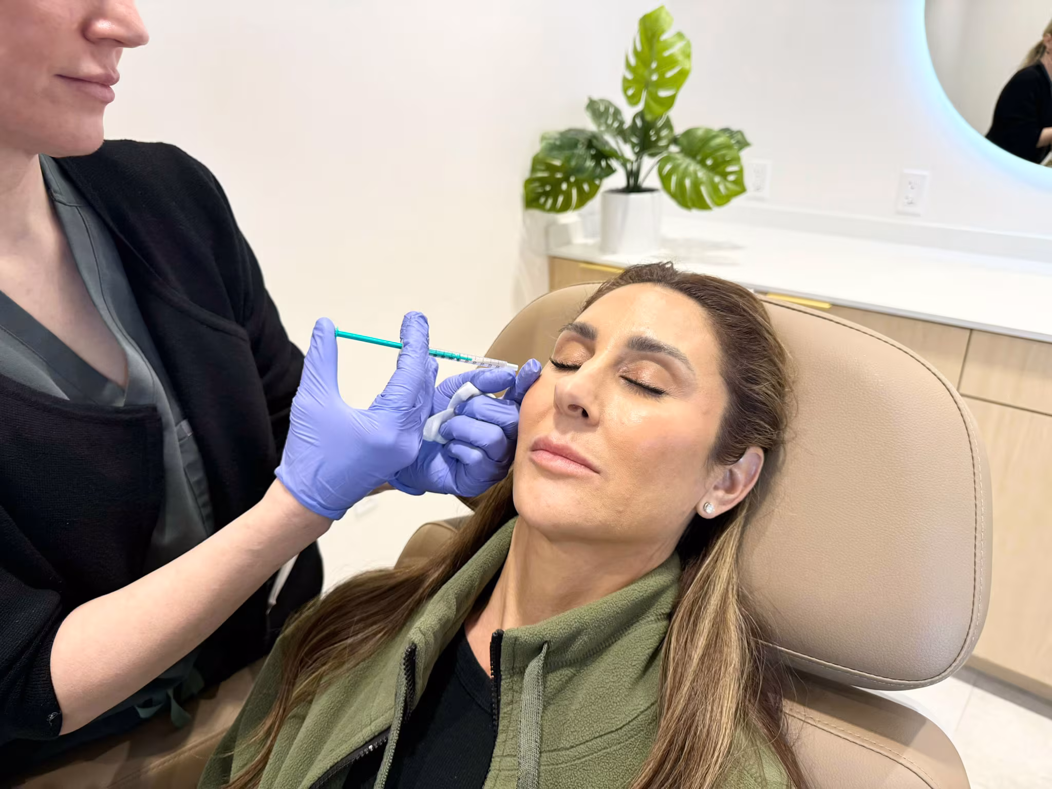 Botox injection at Glow Theory Aesthetic & Dermatology Studio in Carlsbad