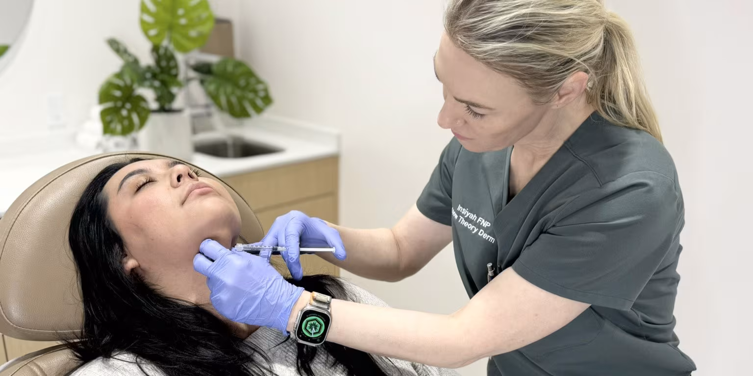 Kybella double chin treatment at Glow Theory Aesthetic & Dermatology Studio in Carlsbad