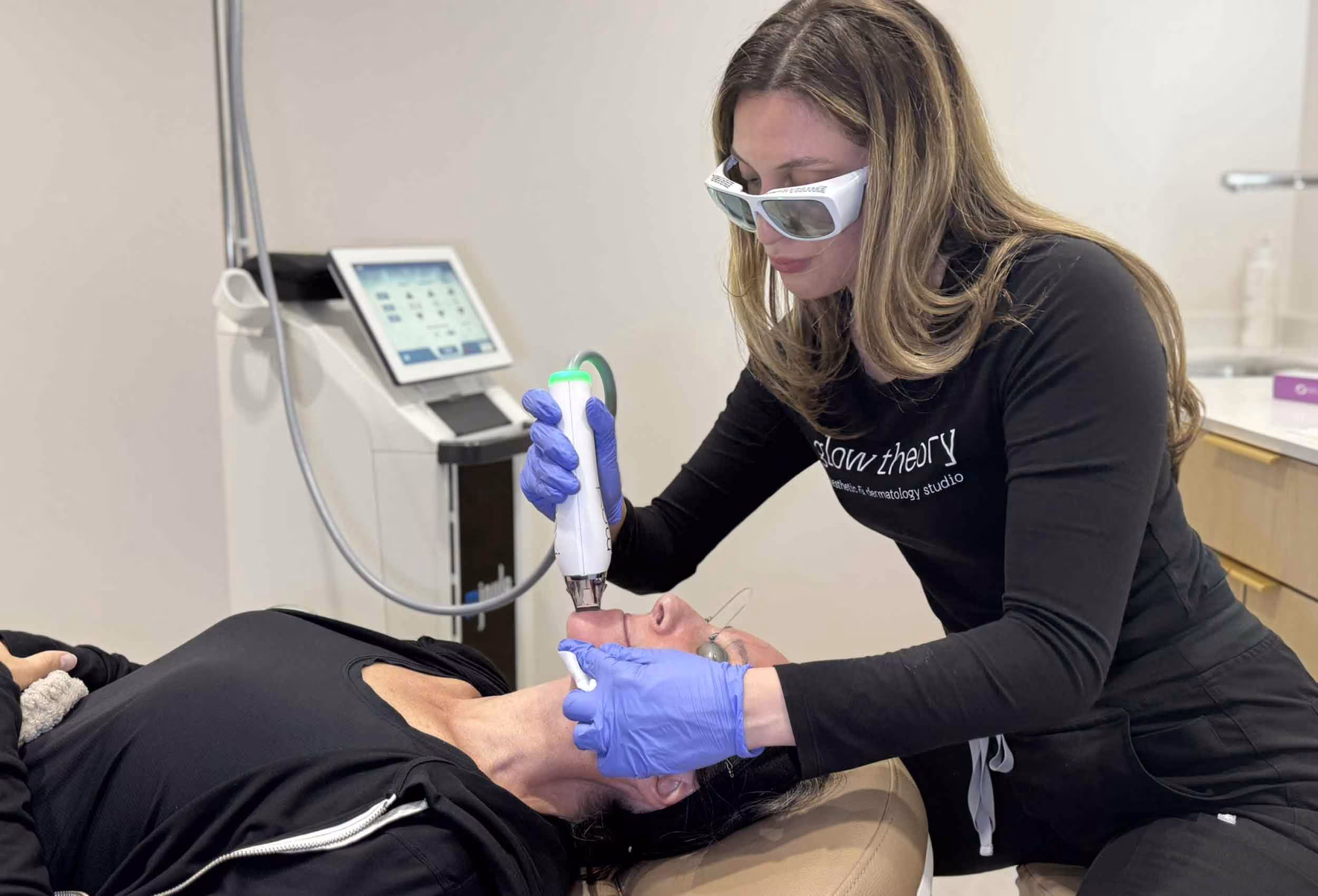 MOXI laser skin rejuvenation at Glow Theory Aesthetic & Dermatology Studio in Carlsbad