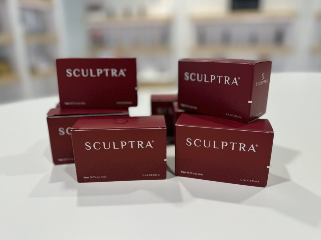 Sculptra treatment areas at Glow Theory in Carlsbad